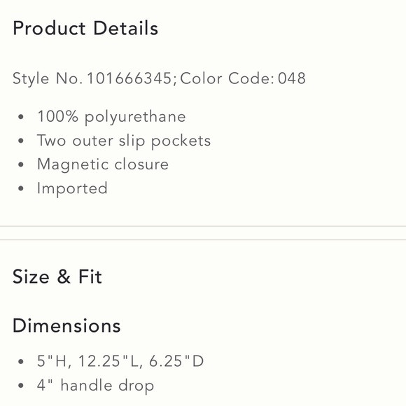 Only worn once! Anthropologie Small Faux-Leather Tote Bag - Picture 4 of 8